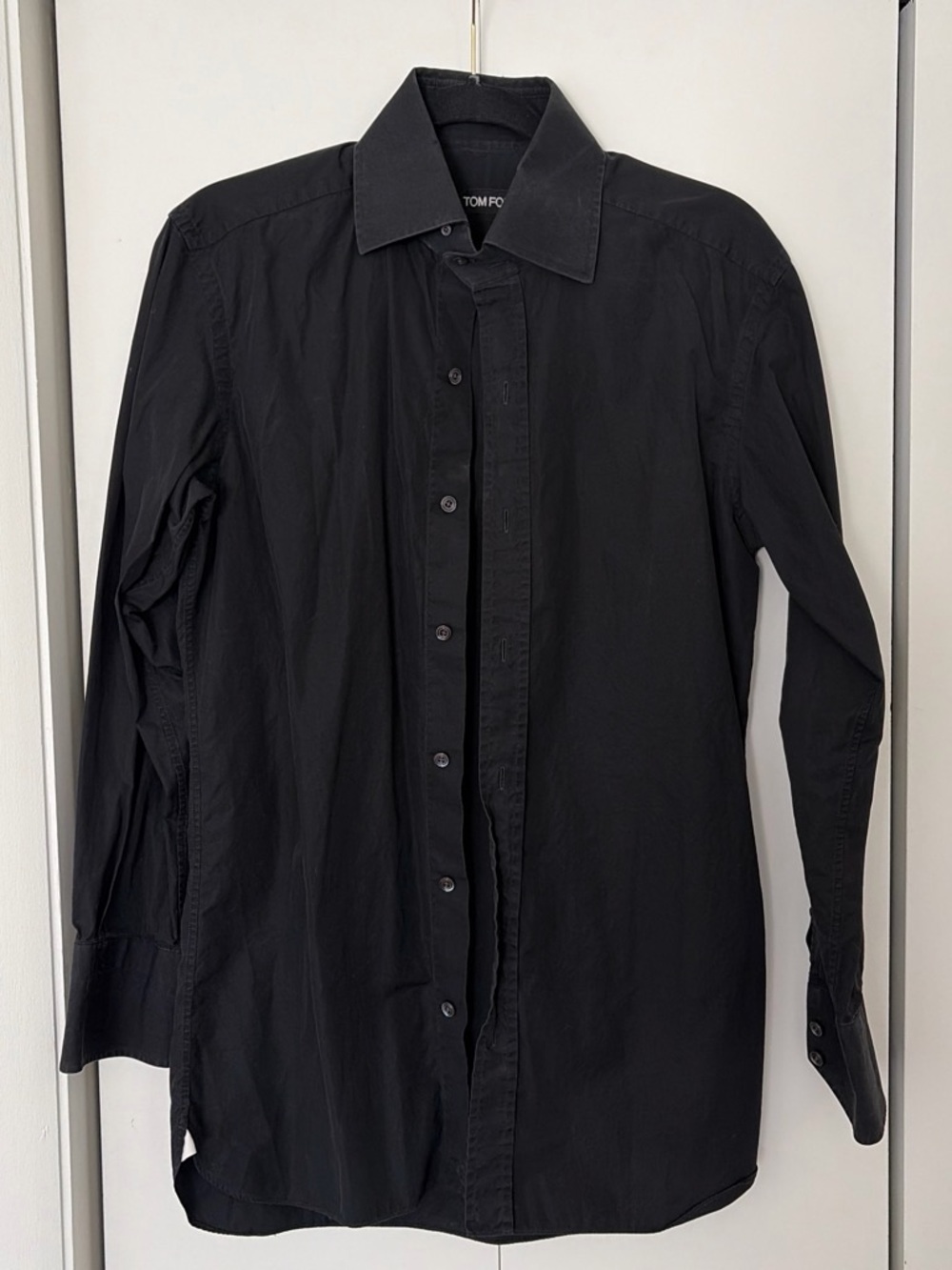 Tom Ford Black Men’s Long-Sleeve Dress Shirt